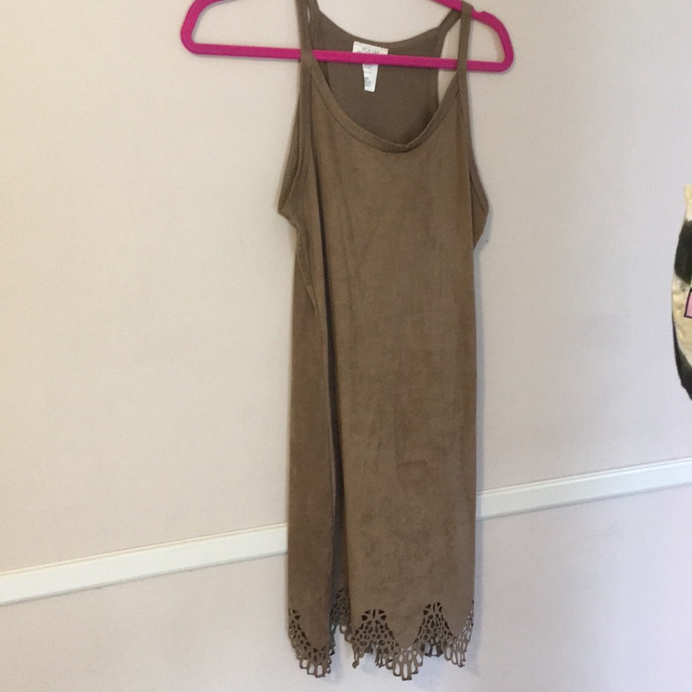 Suede dress